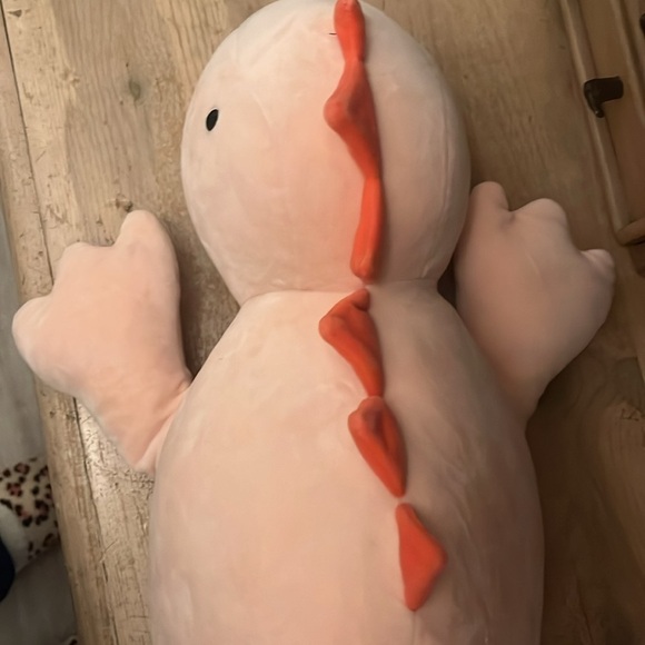 Pillowfort Dinosaur Weighted Plush Throw Pillow Pink Sensory - Picture 9 of 10